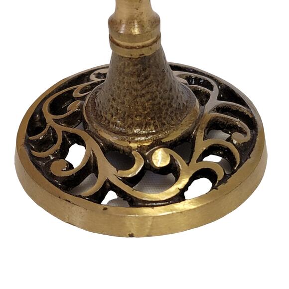 VTG Kiddush Wine Cup Brass Reticulated No Insert Oppenheim Isreal Jewish Shabbat - Picture 4 of 6